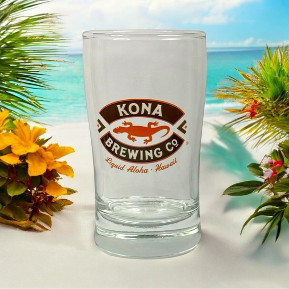 Kona‎ Brewing Co Liquid Aloha Small Taster Shot Glass Hawaii Beer - Picture 1 of 9